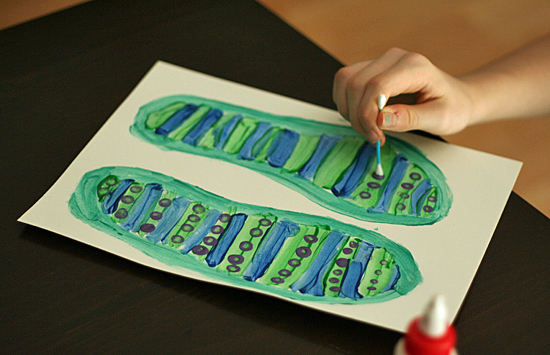 Painting paper flip-flops