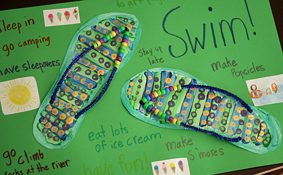 Crafty flip-flop summer poster