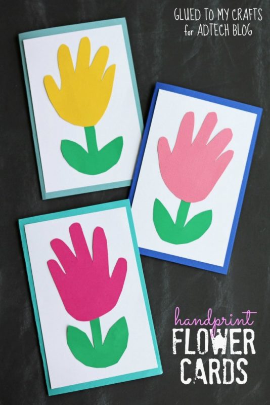 Handprint Flower Cards