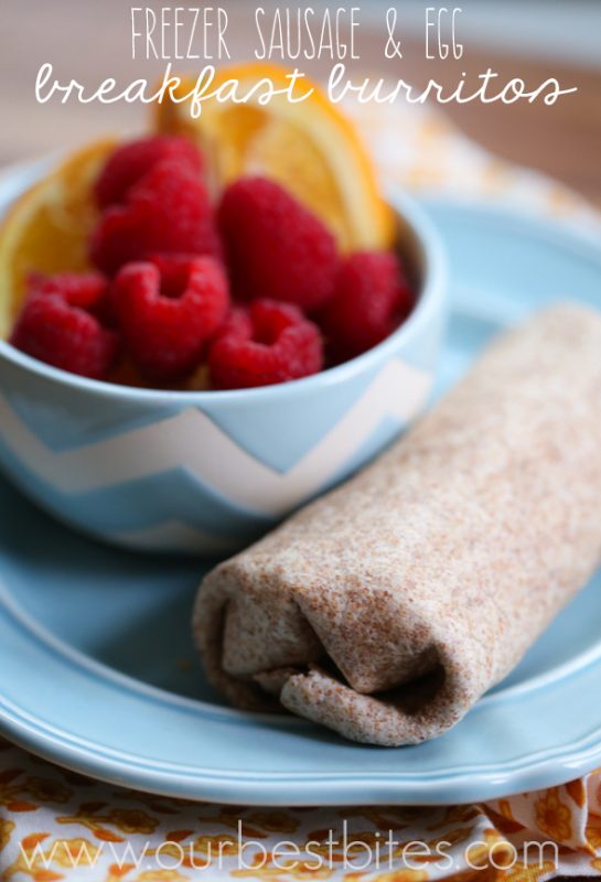 Freezer Breakfast Burritos