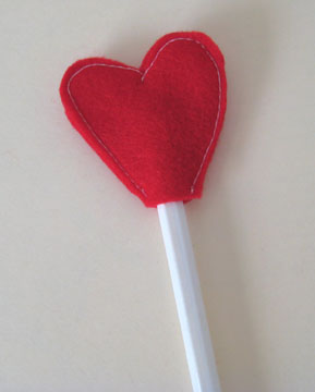 Heart Pencil Topper
