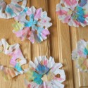 Coffee Filter Snowflakes