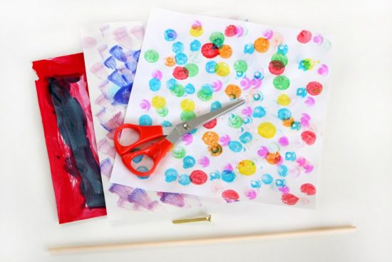 Garden Pinwheel Craft for Kids! Turn your child's artwork into a colorful garden craft