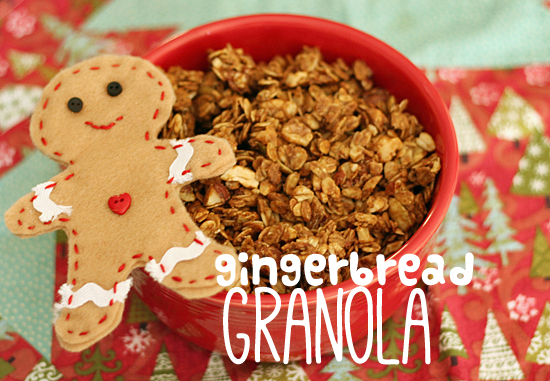 Bake Gingerbread Granola with the Kids @Makeandtakes.com