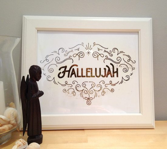 gold foil hallelujah 9