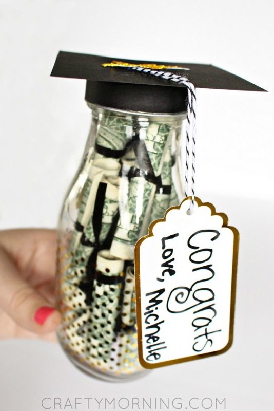 Graduation Glass Bottle Gift