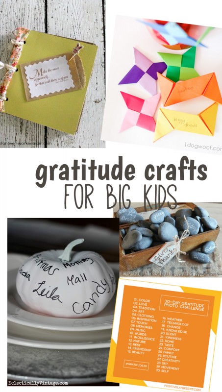 Gratitude crafts for big kids