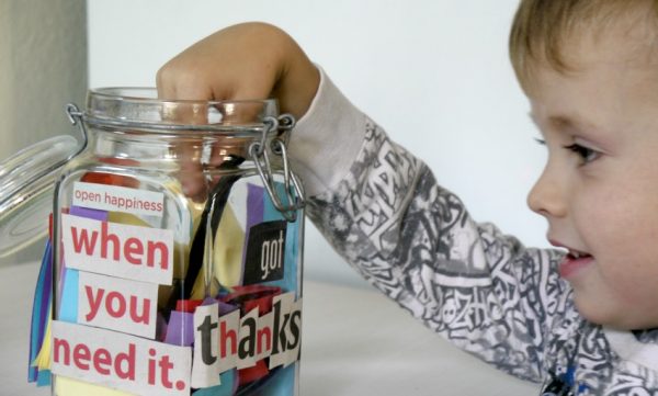 gratitude jar open