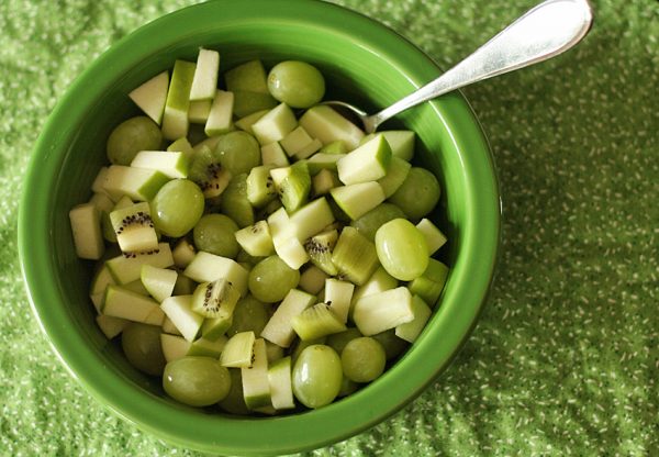 Kids in the Kitchen: Green fruit salad