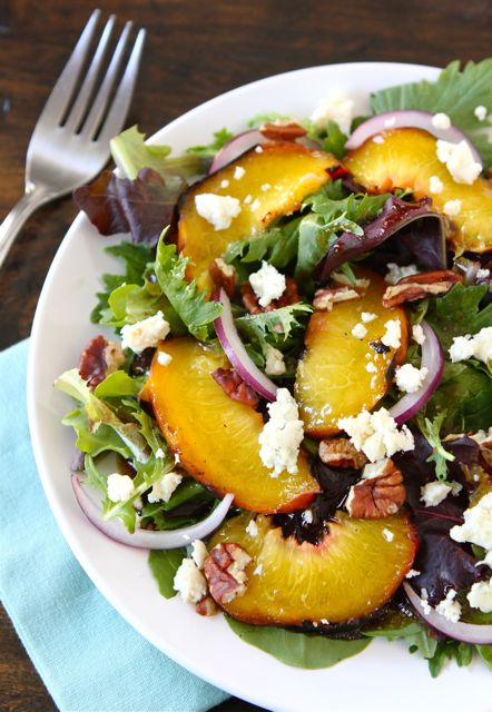 Grilled Peach Salad