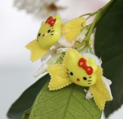 Hello Kitty Baby Hair Barrettes Tutorial