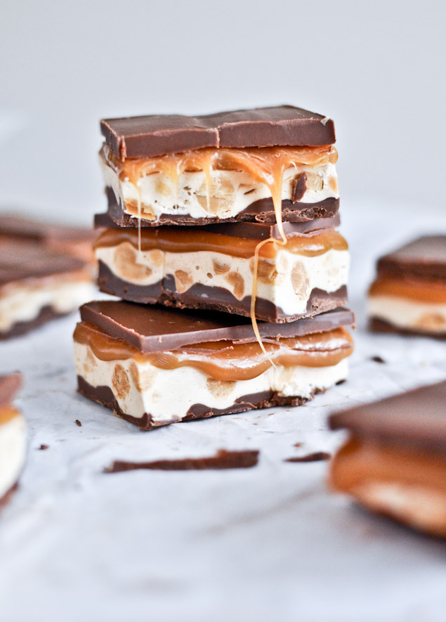 Homemade Snickers Bars