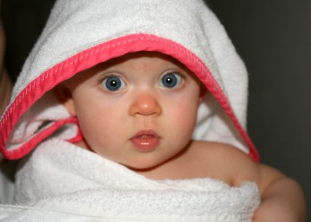  Baby Photo on Baby Hooded Bath Towel