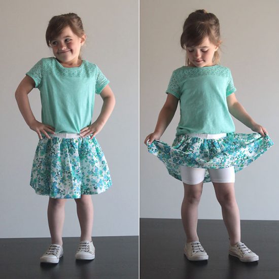 Easy Skirt with Attached Shorts
