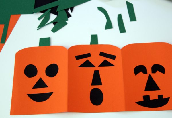 Jack-o'-lantern tissue box art project