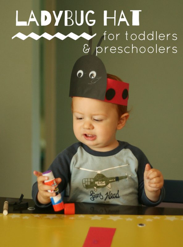 Ladybug Hat Craft for Toddlers & Preschoolers