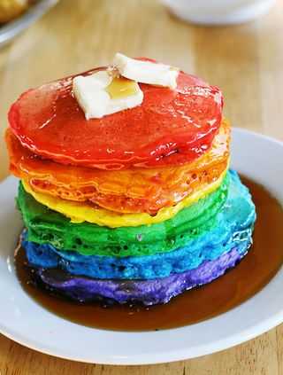 Rainbow Pancakes