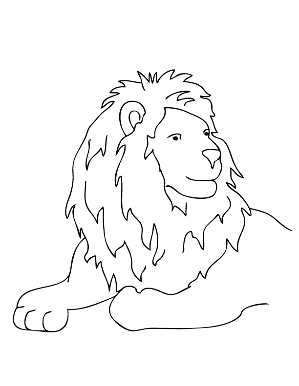 March Lion Coloring Page