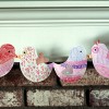 Valentine lovebird garland for kids