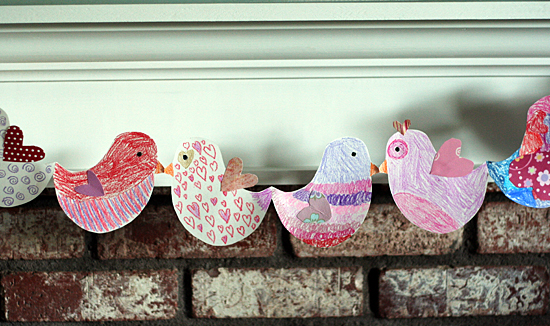 Paper sales bird garland