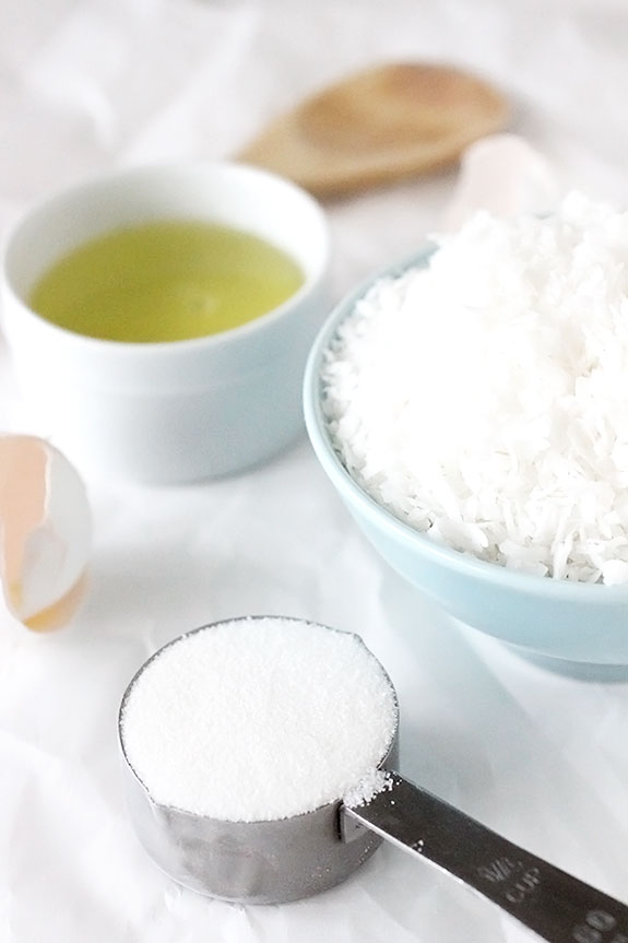 Coconut Macaroon Tartlet Ingredients