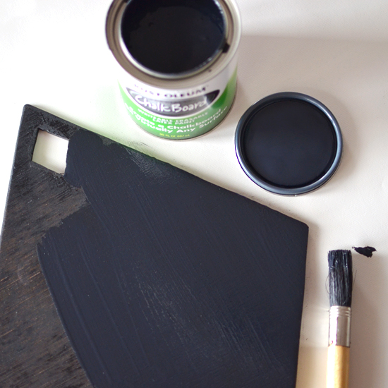 painting chalkboard wreath