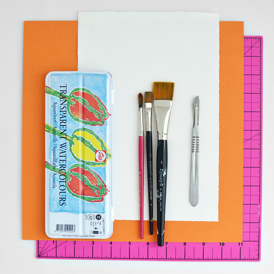 cropped artwork tutorial supplies