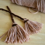 Mini Yarn Witch Brooms