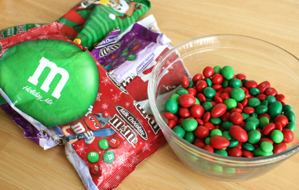 Holiday m&ms