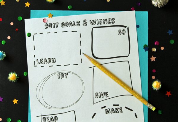 Goals and wishes for the new year - free printable!