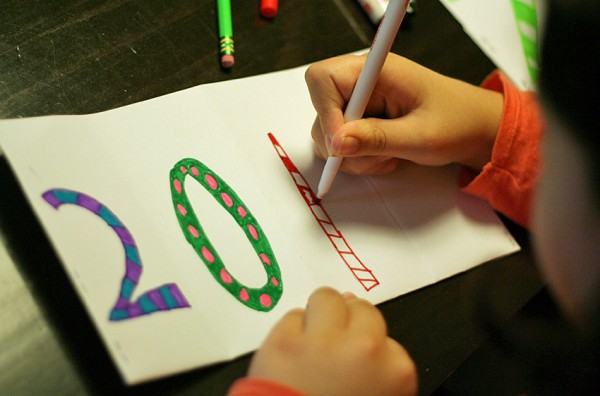 New year wishes book project for kids