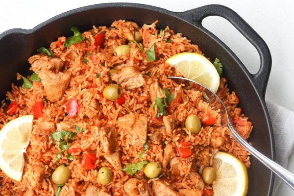 One Pot Spanish Chicken and Rice