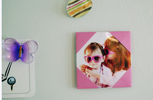 origami picture frame magnet