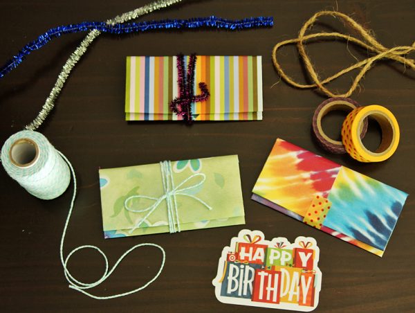 Origami gift card holder ideas
