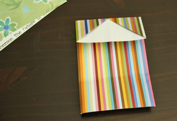 Simple origami gift card holders