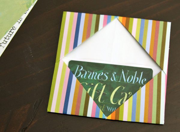 Craft a simple gift card holder