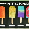 Painted popsicles art project