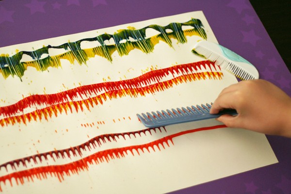 Painting with combs