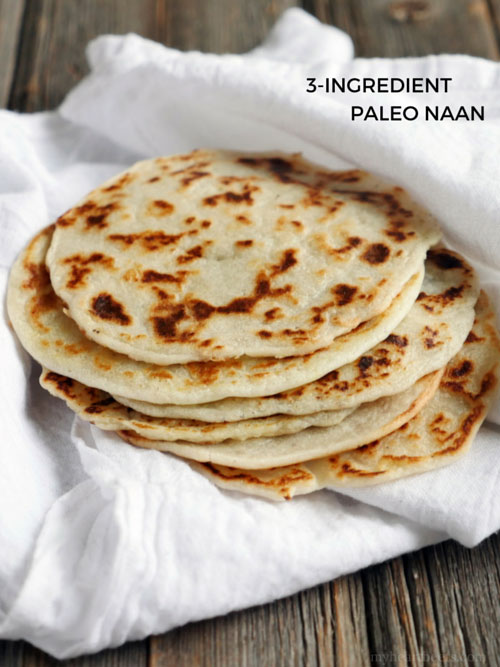 3 Ingredient Paleo Naan