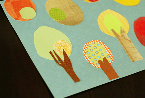Adding trunks to paper trees