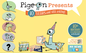 Pigeon Presents! Mo Willems website