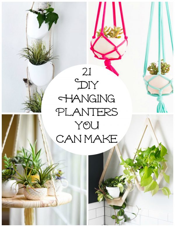 21 DIY Hanging Planters YOU Can Make