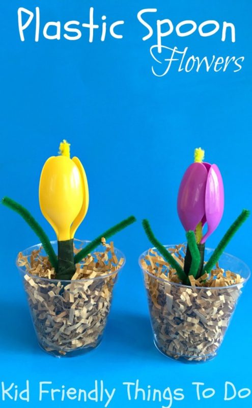 Plastic Spoon Spring Flower Craft