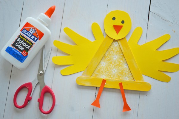 Popsicle Stick Baby Chick for Spring