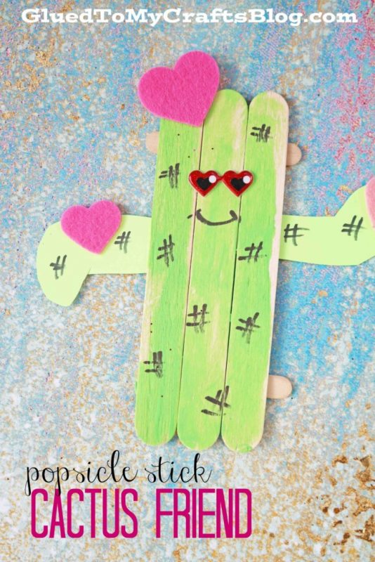 Popsicle Stick Cactus Friend