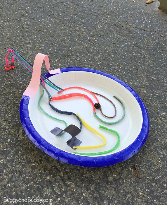 Paper Plate Marble Maze