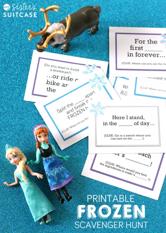 Printable Frozen Movie Scavenger Hunt