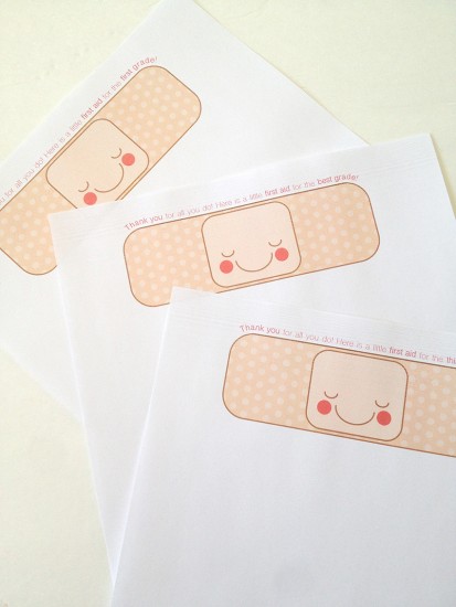 printable teacher tag bandaid