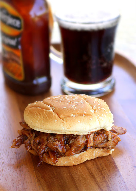 Root Beer Pulled Pork Sandwiches