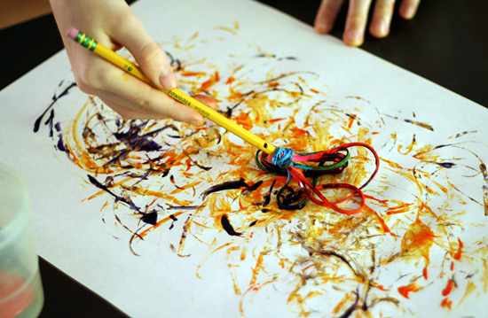 Painting with Rubber Bands